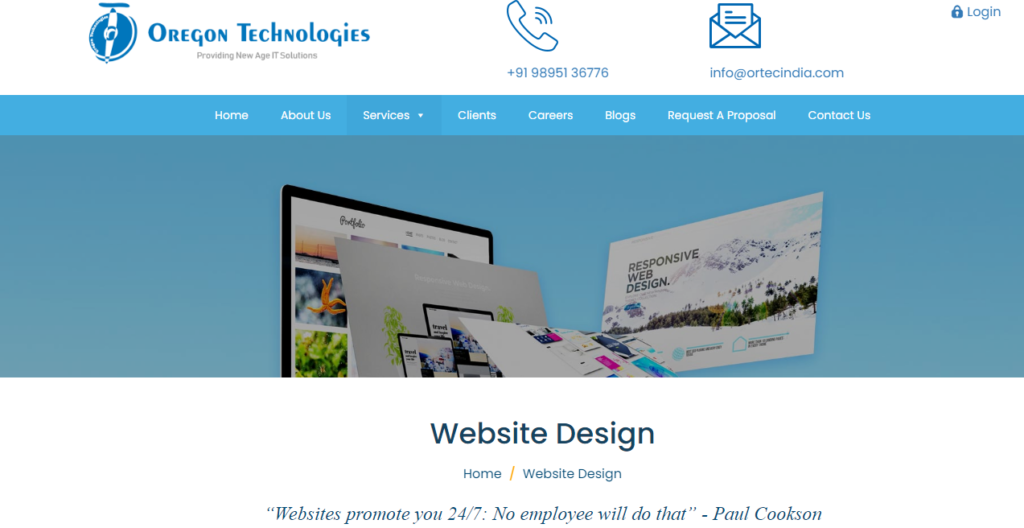 Oregon Technologies - best website development company in Trivandrum