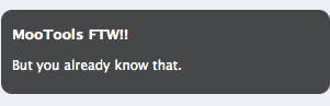 Growl-Style Notifications Using MooTools Roar