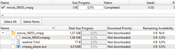 Downloaded files